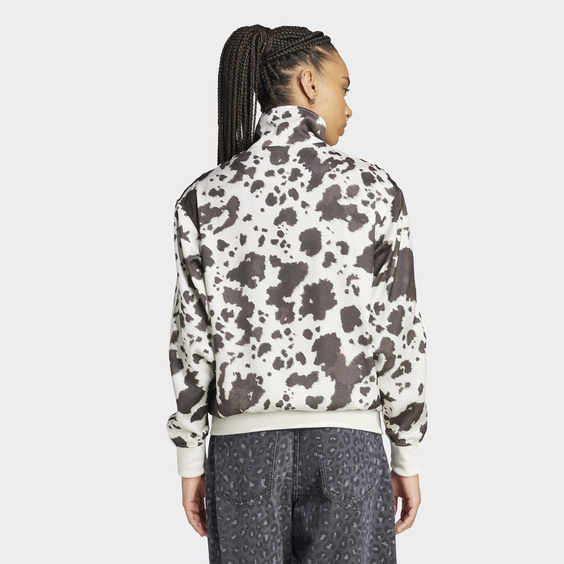 SATIN ANIMAL PRINT ז'קט