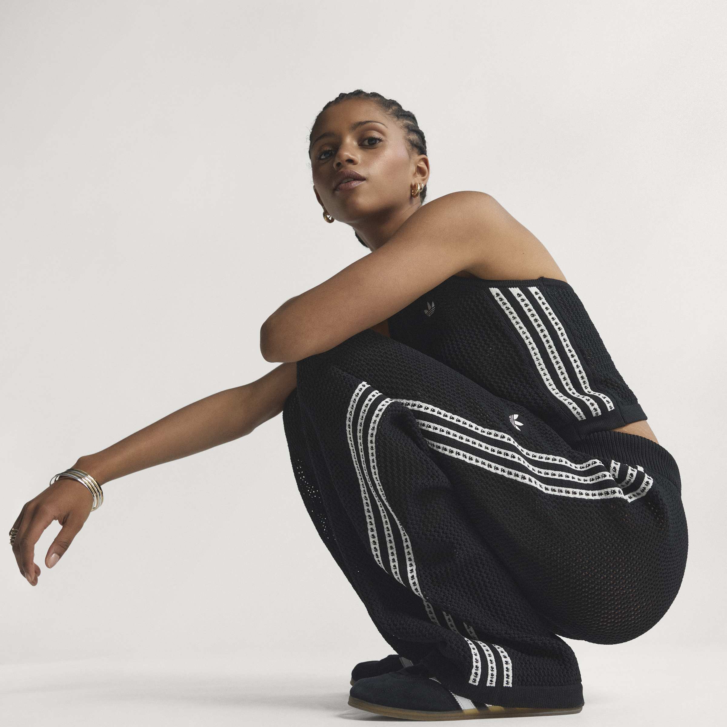 KNITTED CROCHET FIREBIRD מכנסי