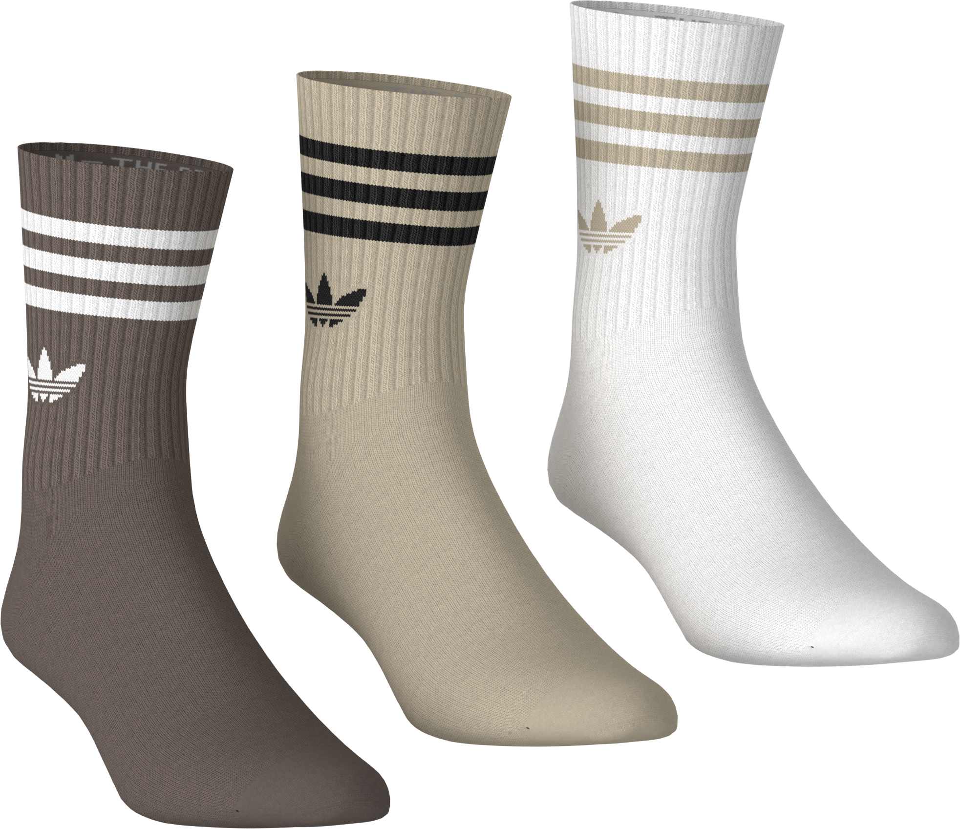 3 STRIPES CREW שלושה זוגות גרבי
