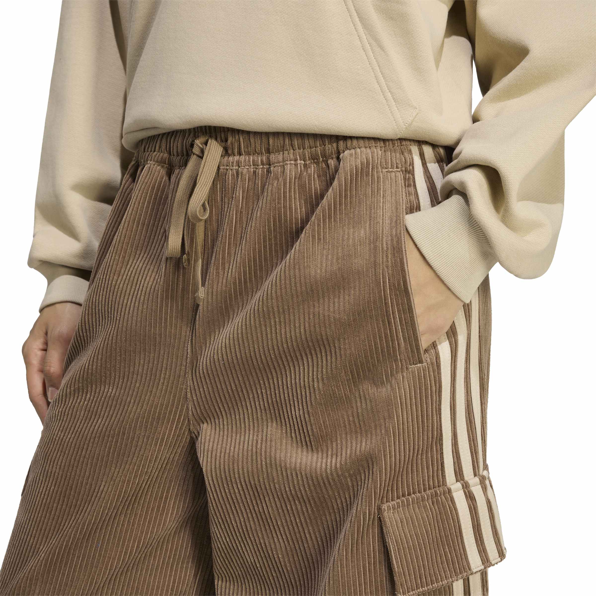 Corduroy 3-Stripes Cargo מכנס ארוך