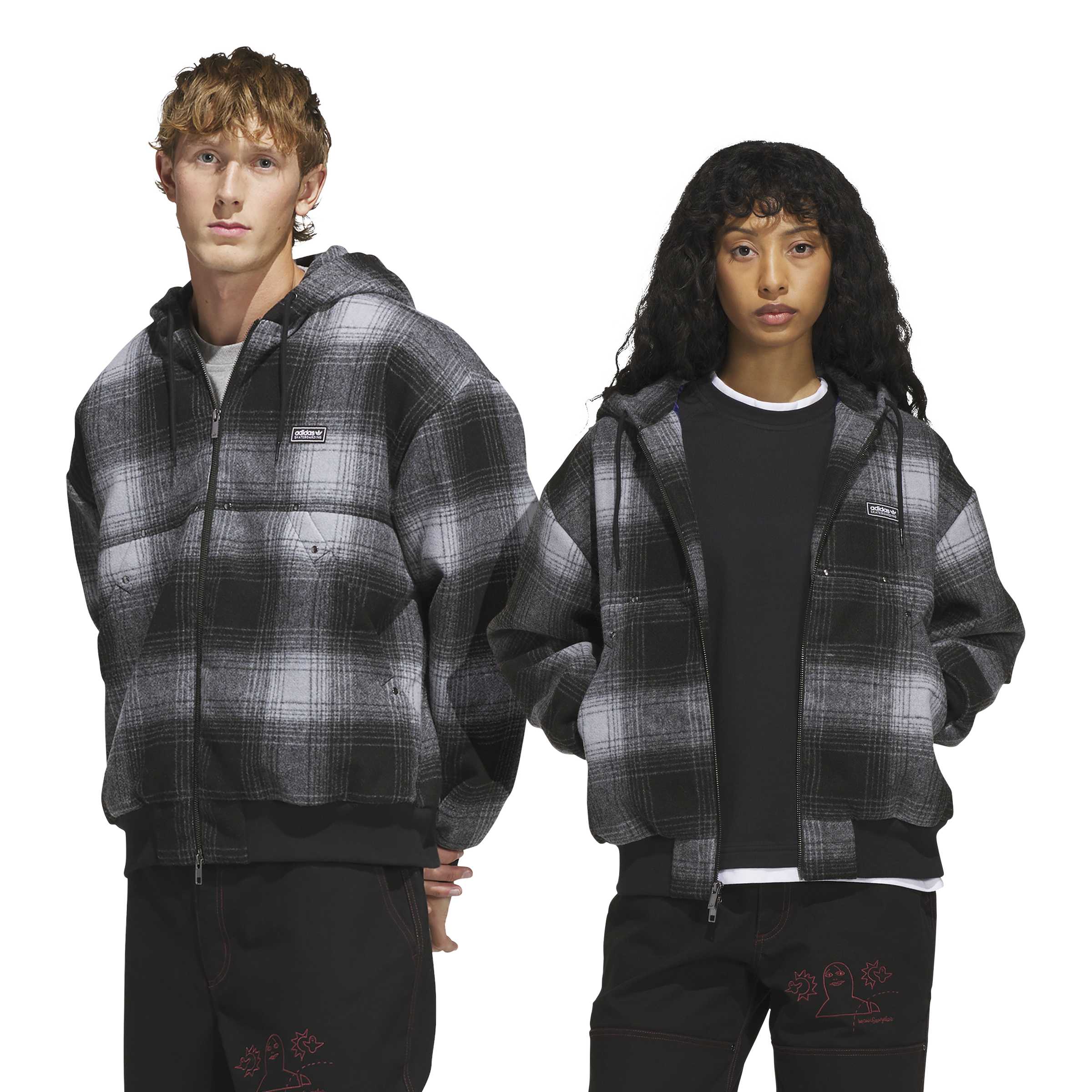 Skateboarding x Mark Gonzales Plaid  ג'קט