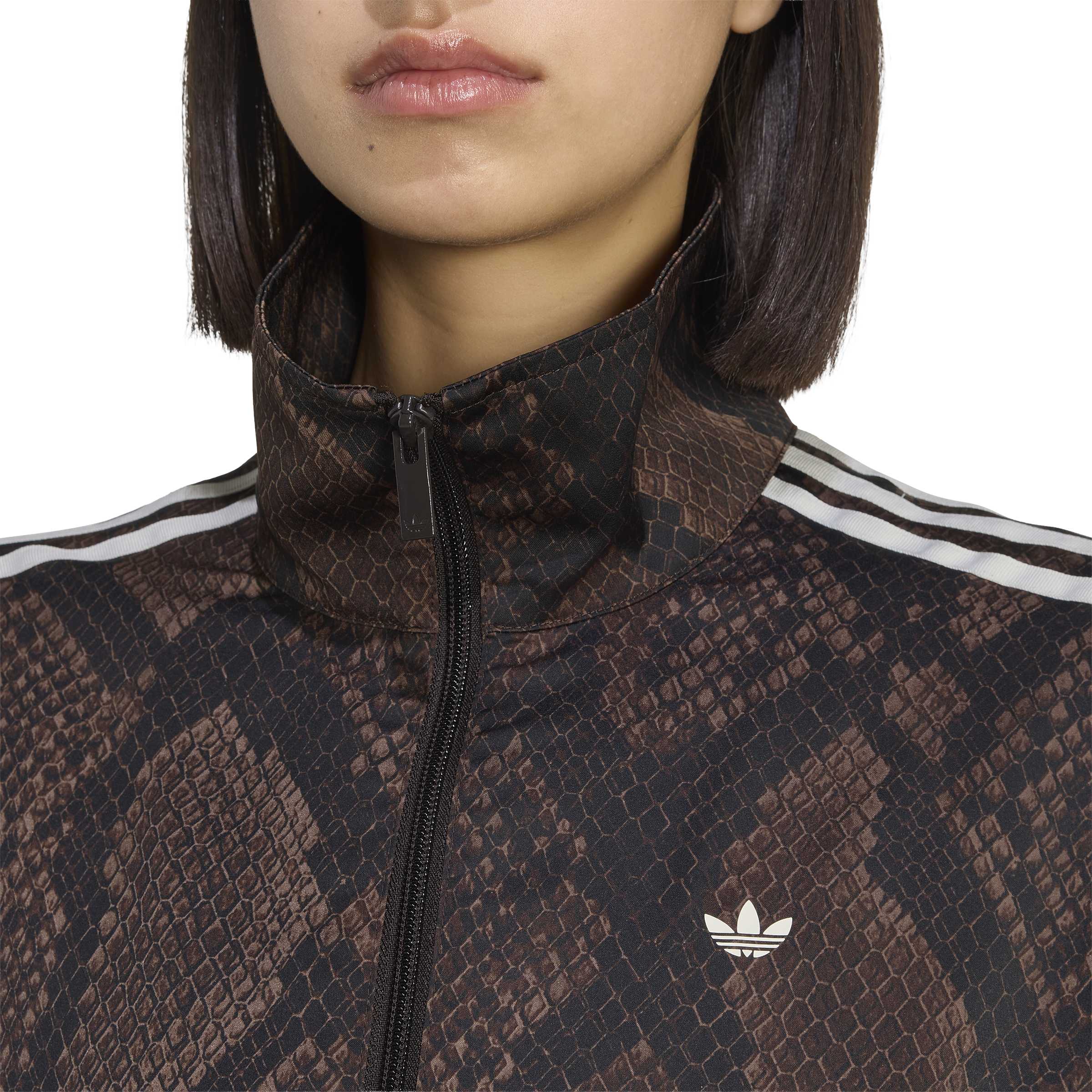 Satin Snake Print Firebird Track סוושטרט