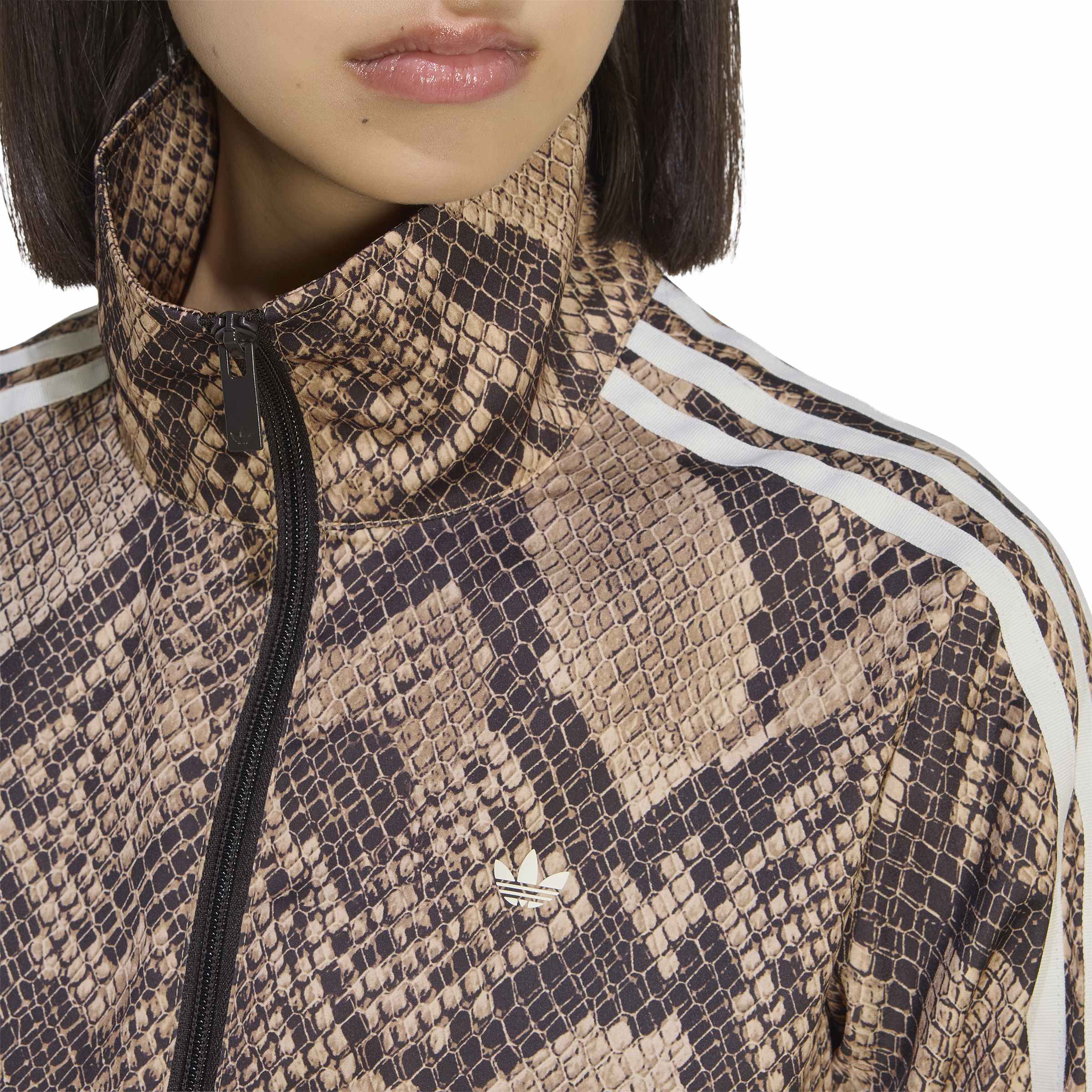Satin Snake Print Firebird Track סוושטרט