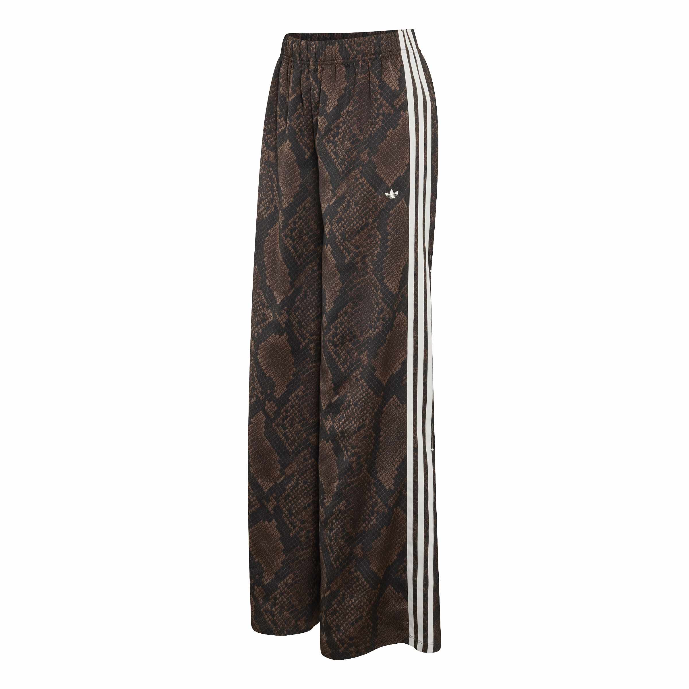 Satin Snake Print Track מכנס ארוך