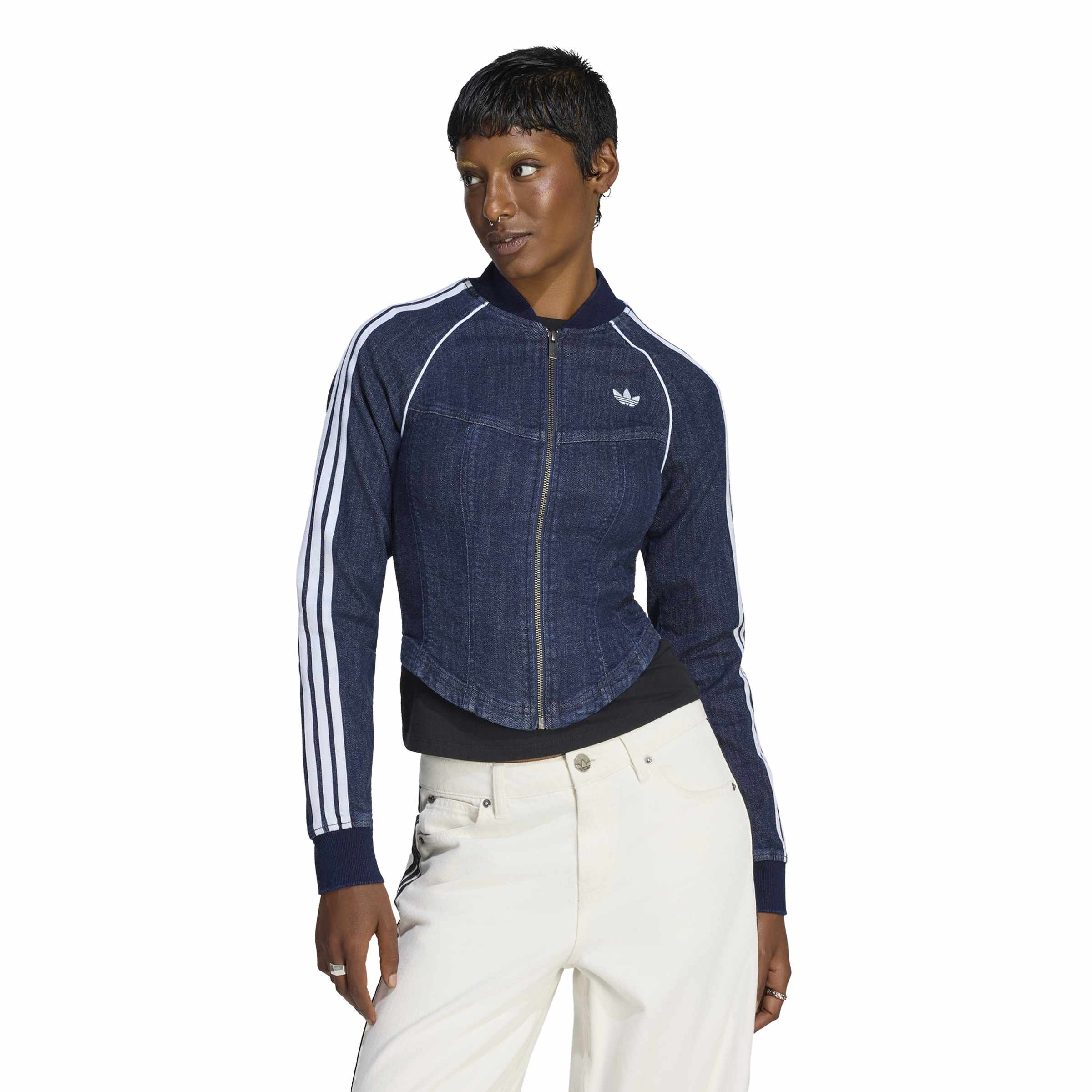 Superstar Denim Corset Track Top ג'קט