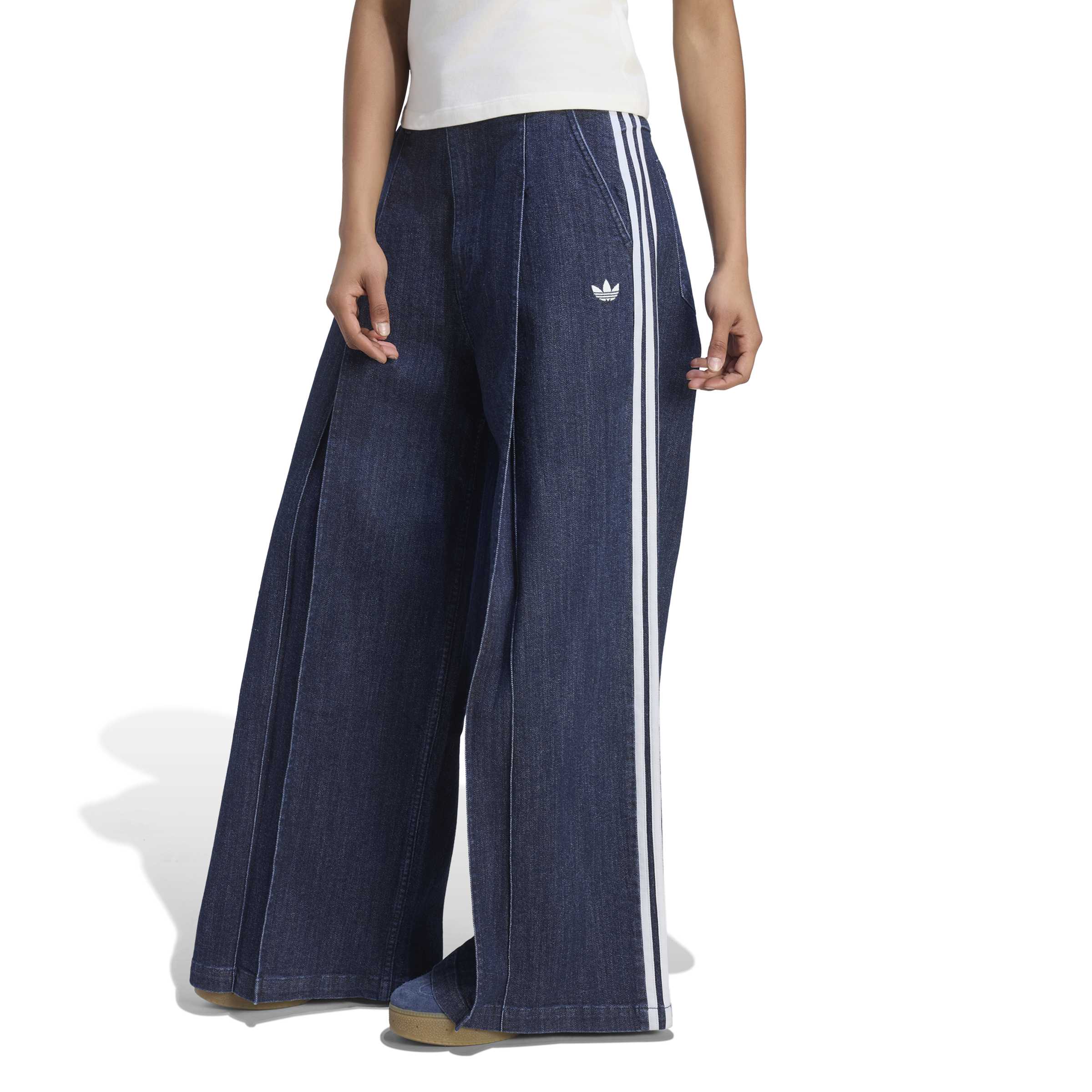 Denim Pleats מכנס ארוך