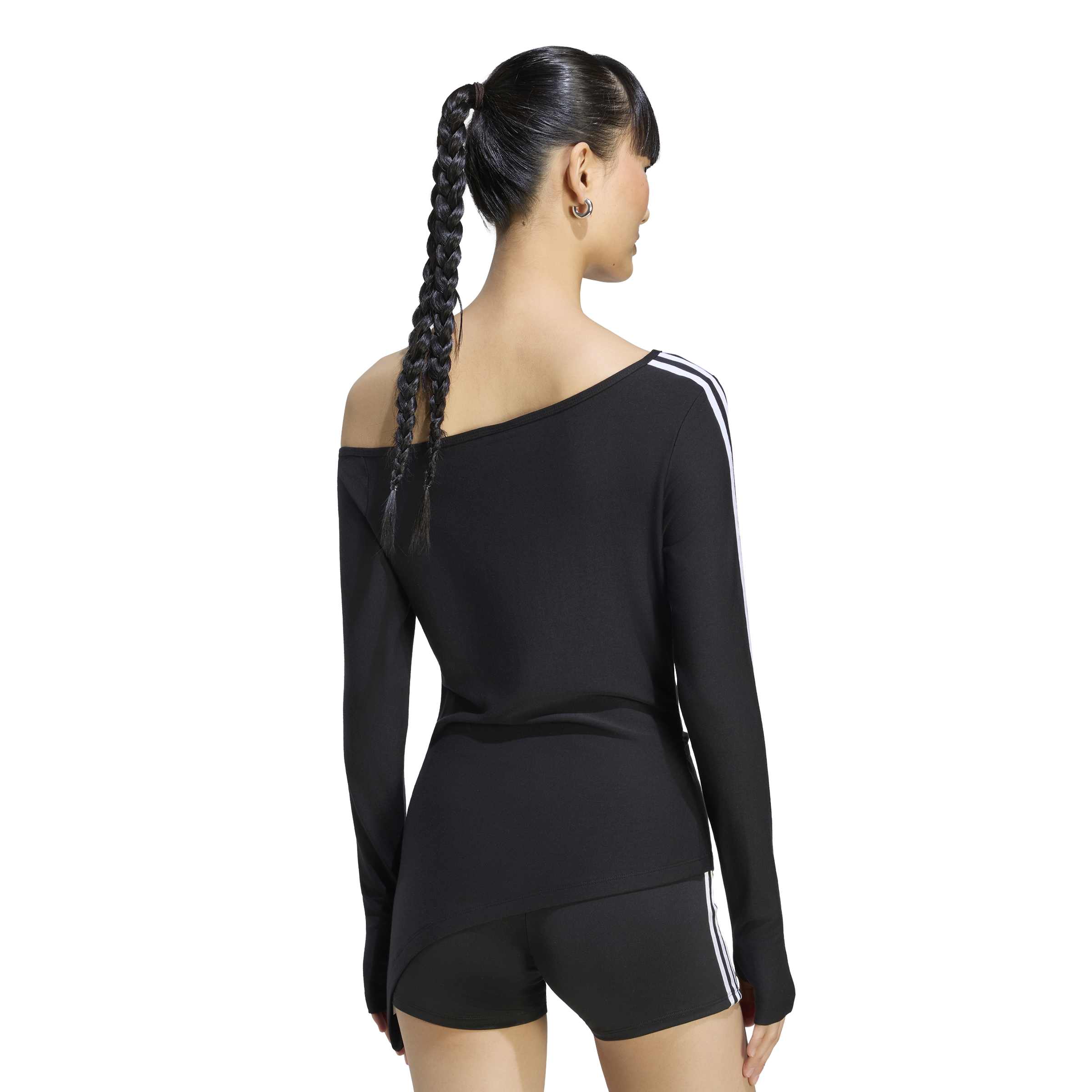One-Shoulder Asymmetric חולצה ארוכה