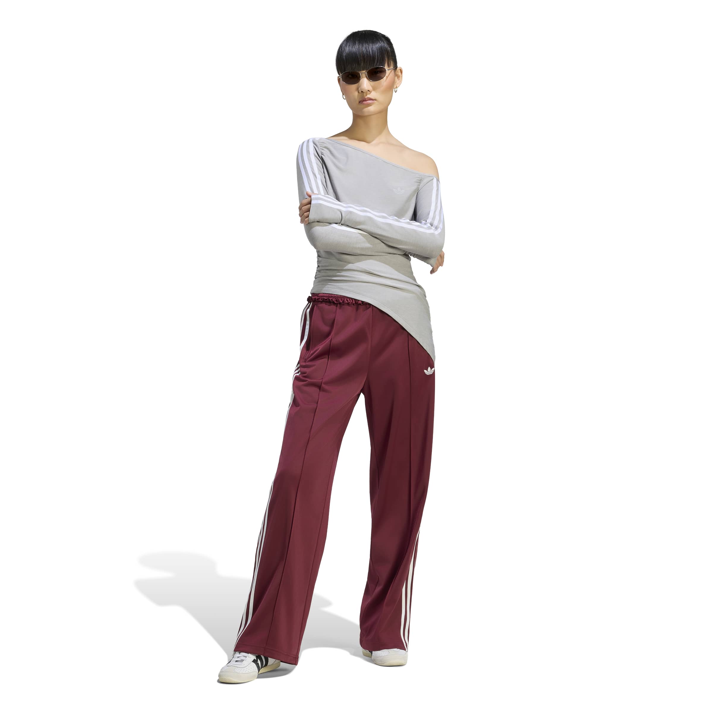 One-Shoulder Asymmetric חולצה ארוכה