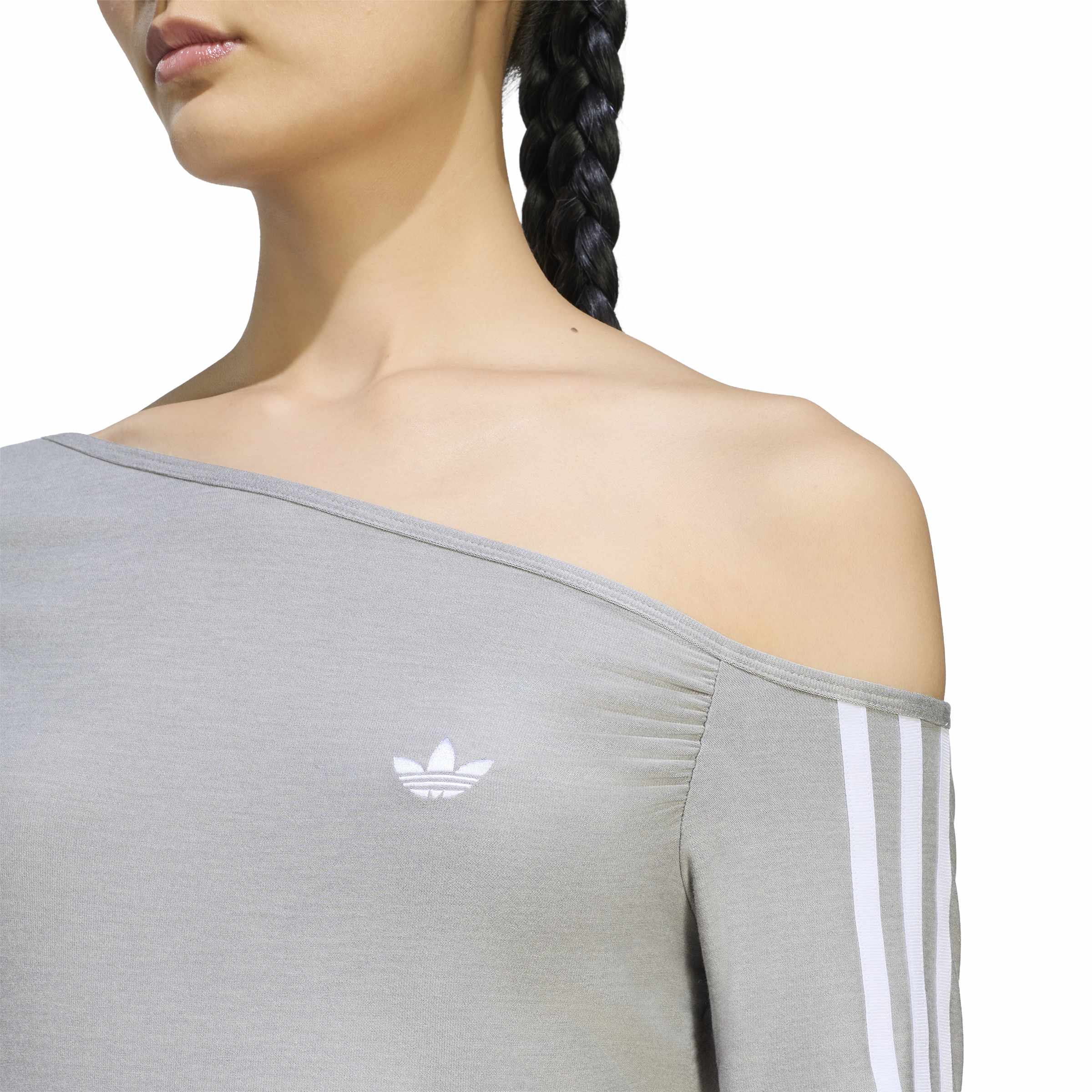 One-Shoulder Asymmetric חולצה ארוכה