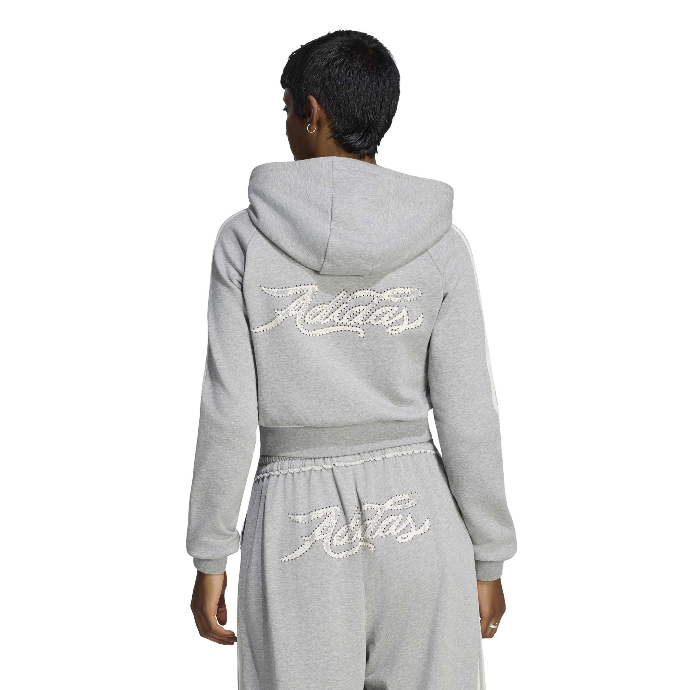 Graphic Short Front Zip Track Top ג'קט