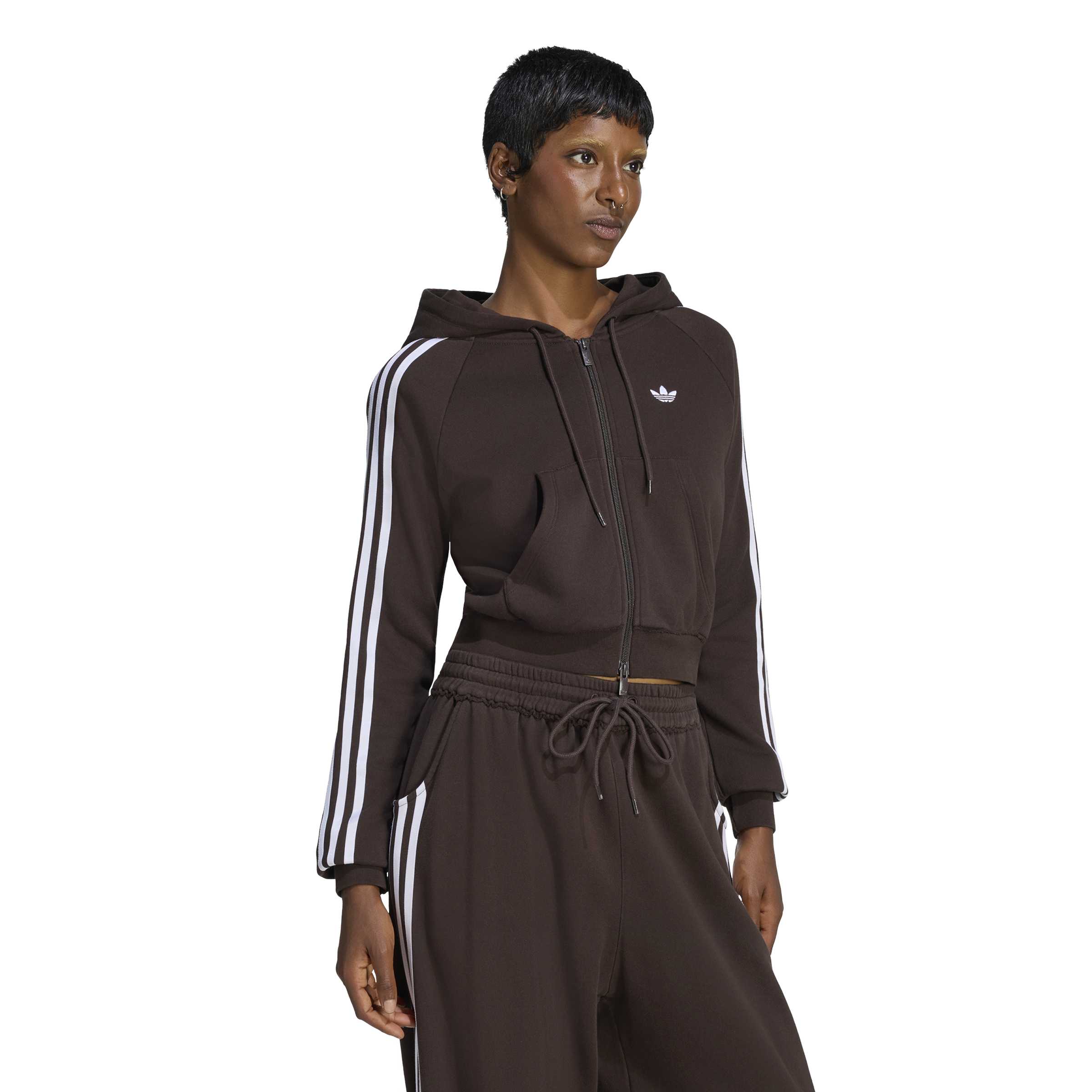 Graphic Short Front Zip Track Top ג'קט