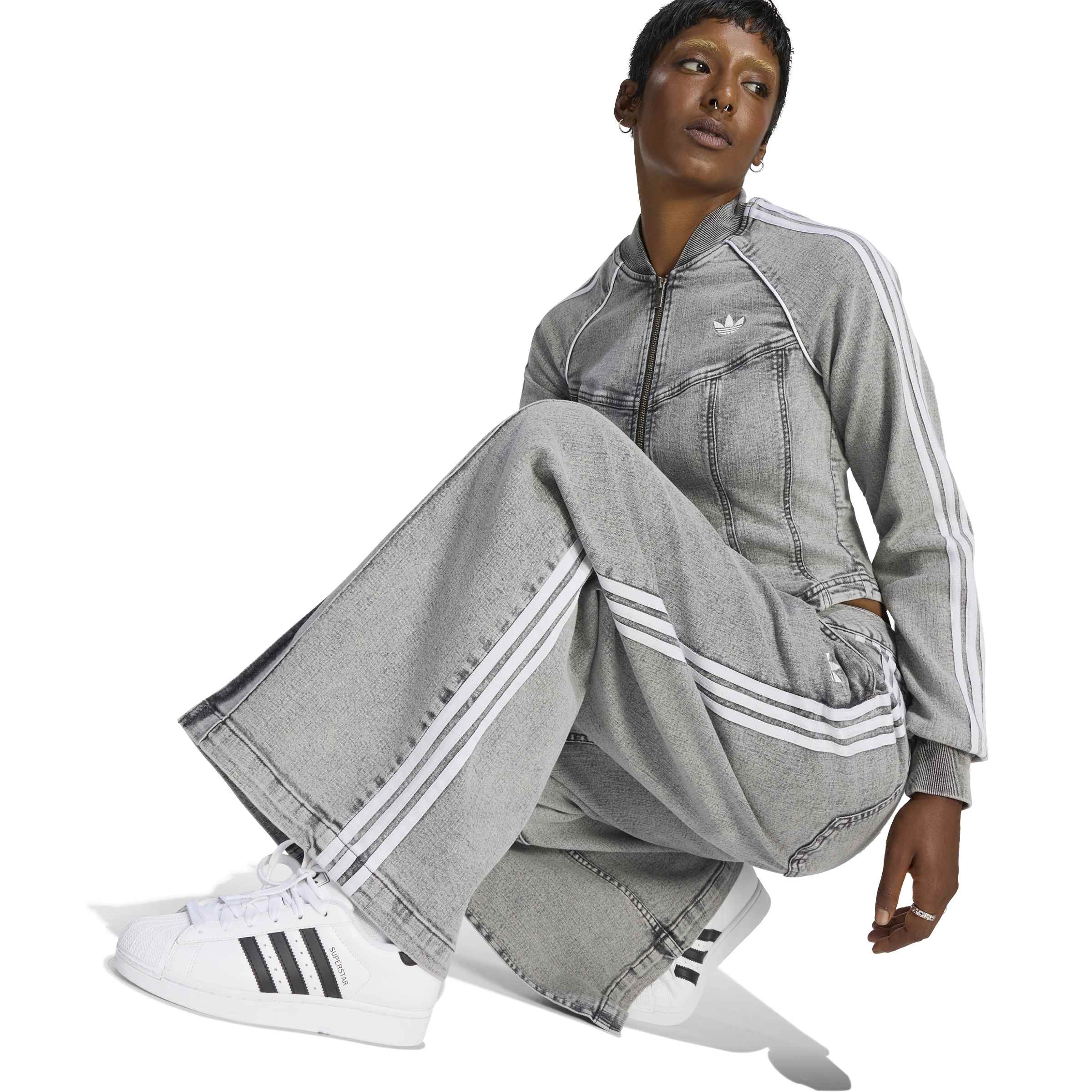Denim Pleats מכנס ארוך