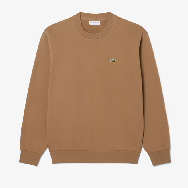 סווטשירט לגברים Lacoste SH8868-SIX בגוון חום Cookie