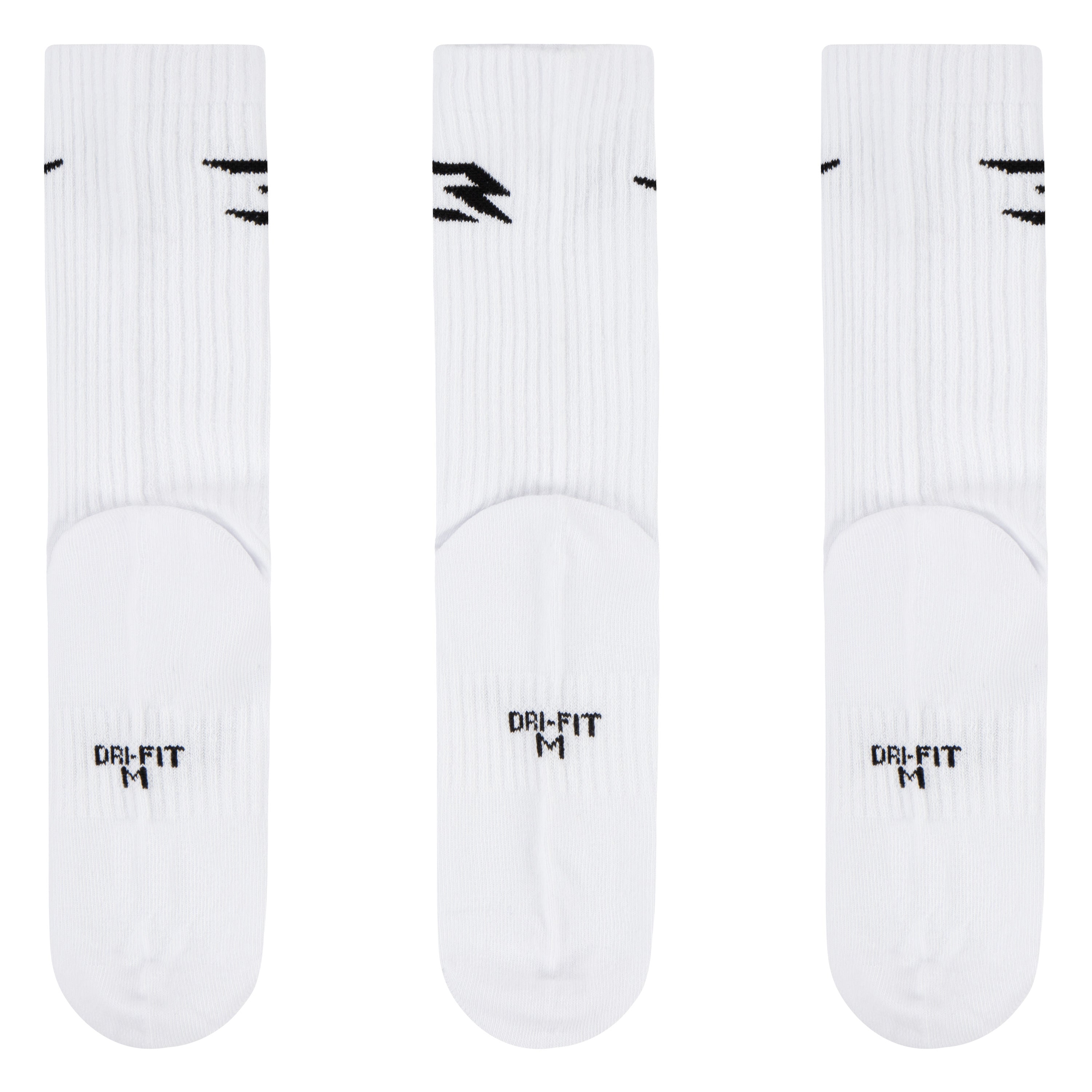 LIGHTWEIGHT DRI-FIT CREW שלושה זוגות גרביים