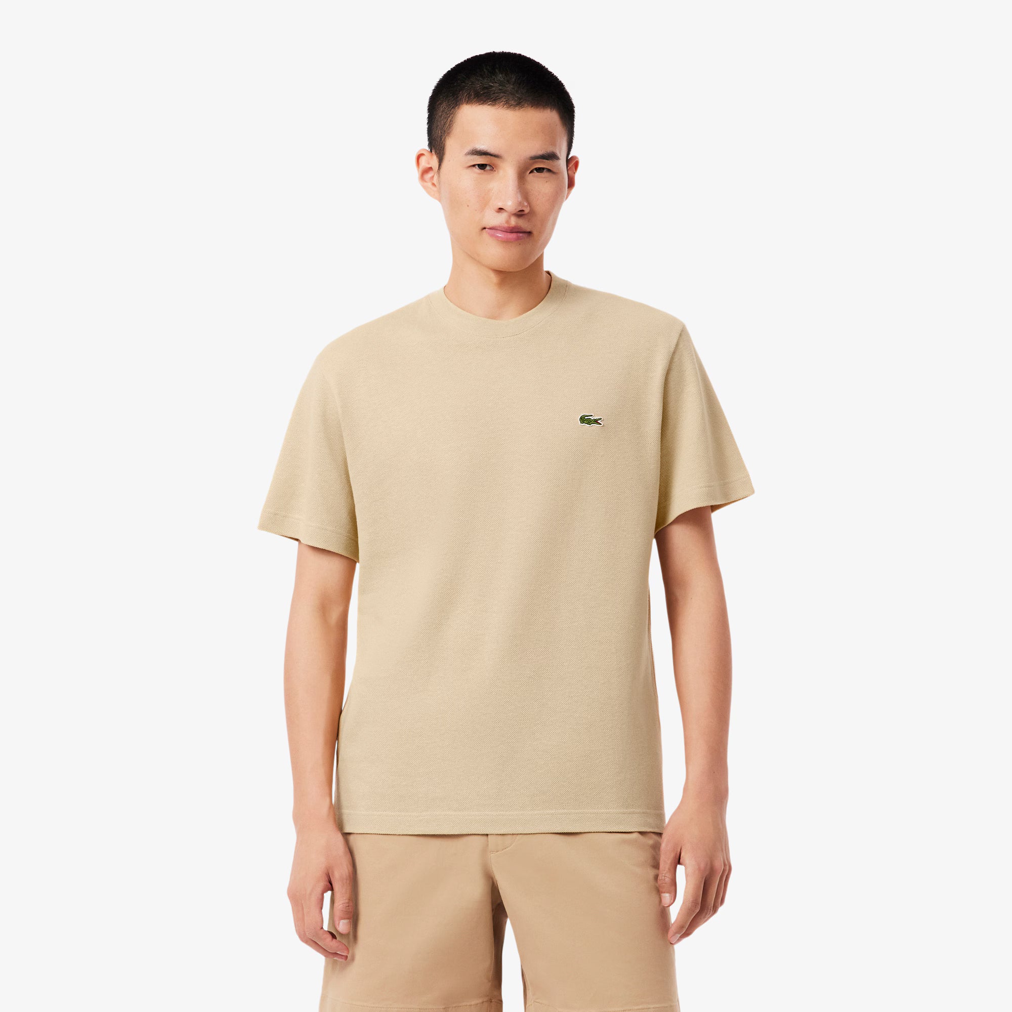 Heavy Cotton and Linen Piqué טישרט