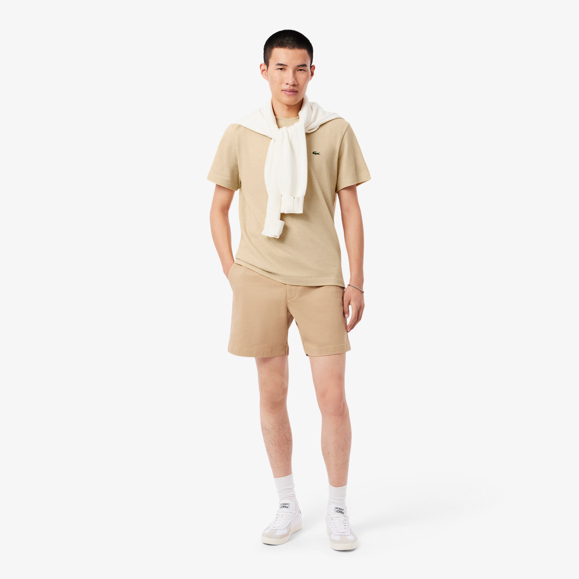 Heavy Cotton and Linen Piqué טישרט