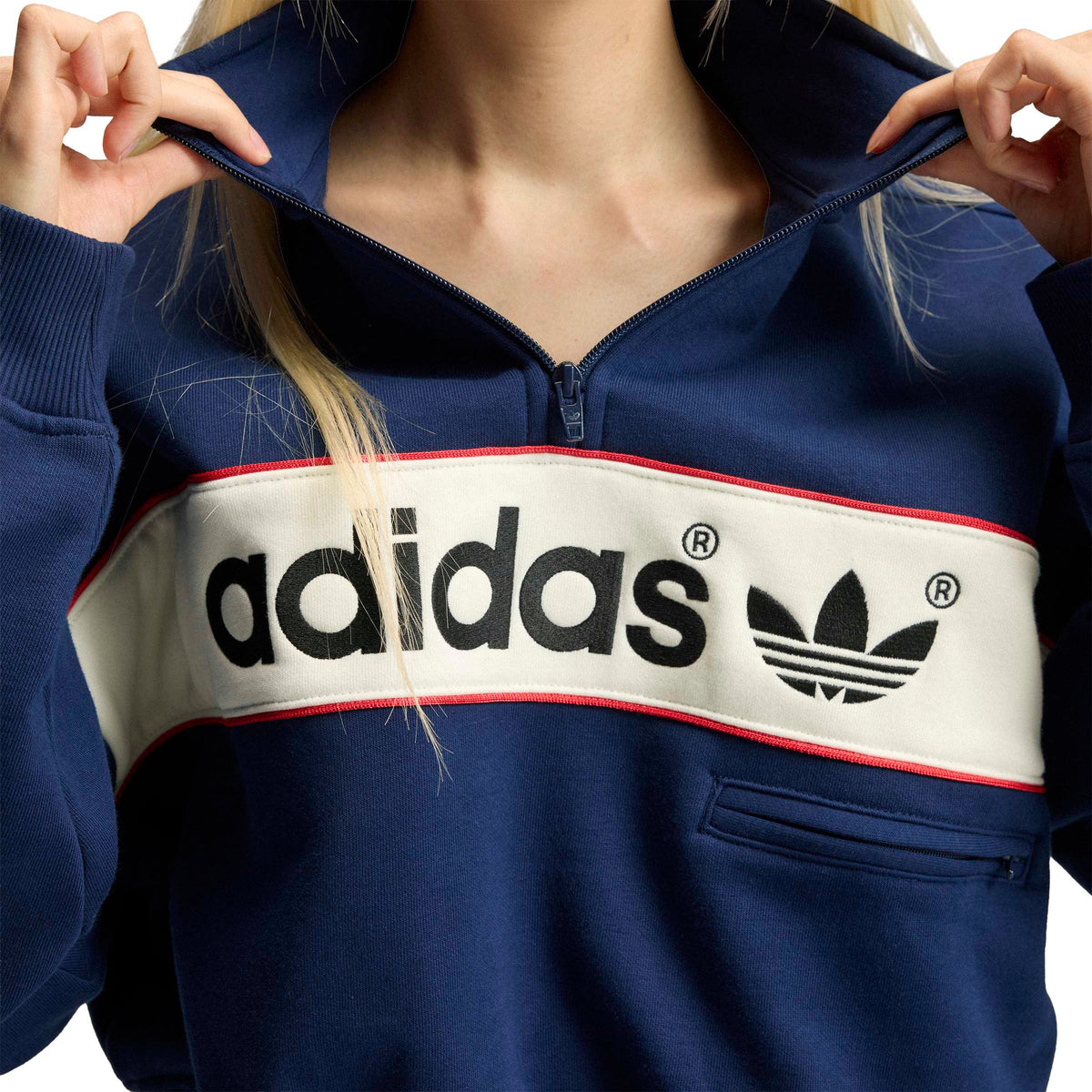 ADISIGNATURE NY QUARTER ZIP סווטשירט