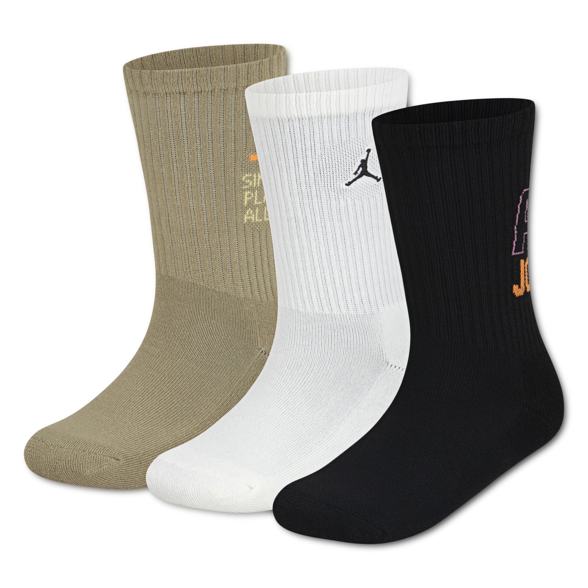 MJ LEGENDARY 3PK CREW מארז 3 זוגות גרביים לנוער